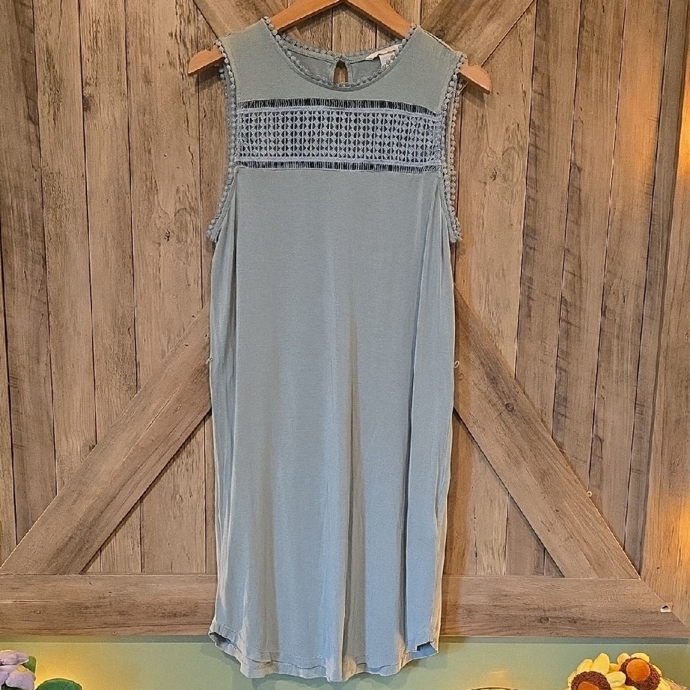 H&M Blue Sleeveless Tunic Dress Size Medium